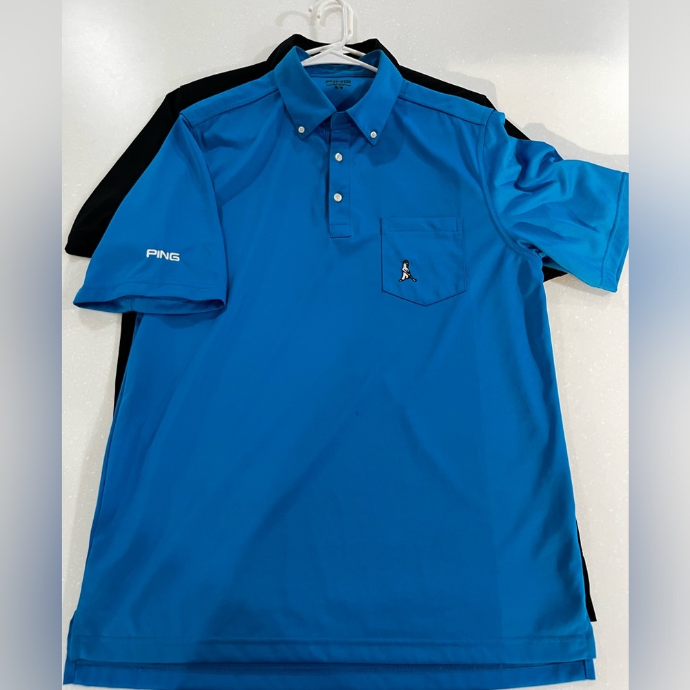 Ping golf polo with pockets ($20 EACH)